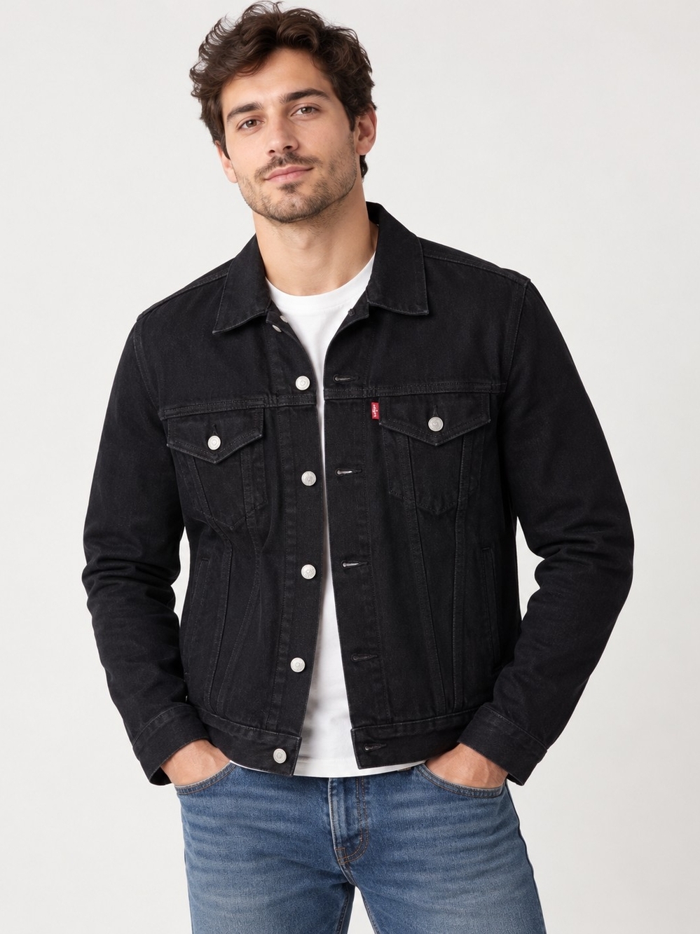 Levi's Men's Black Denim Trucker Jacket